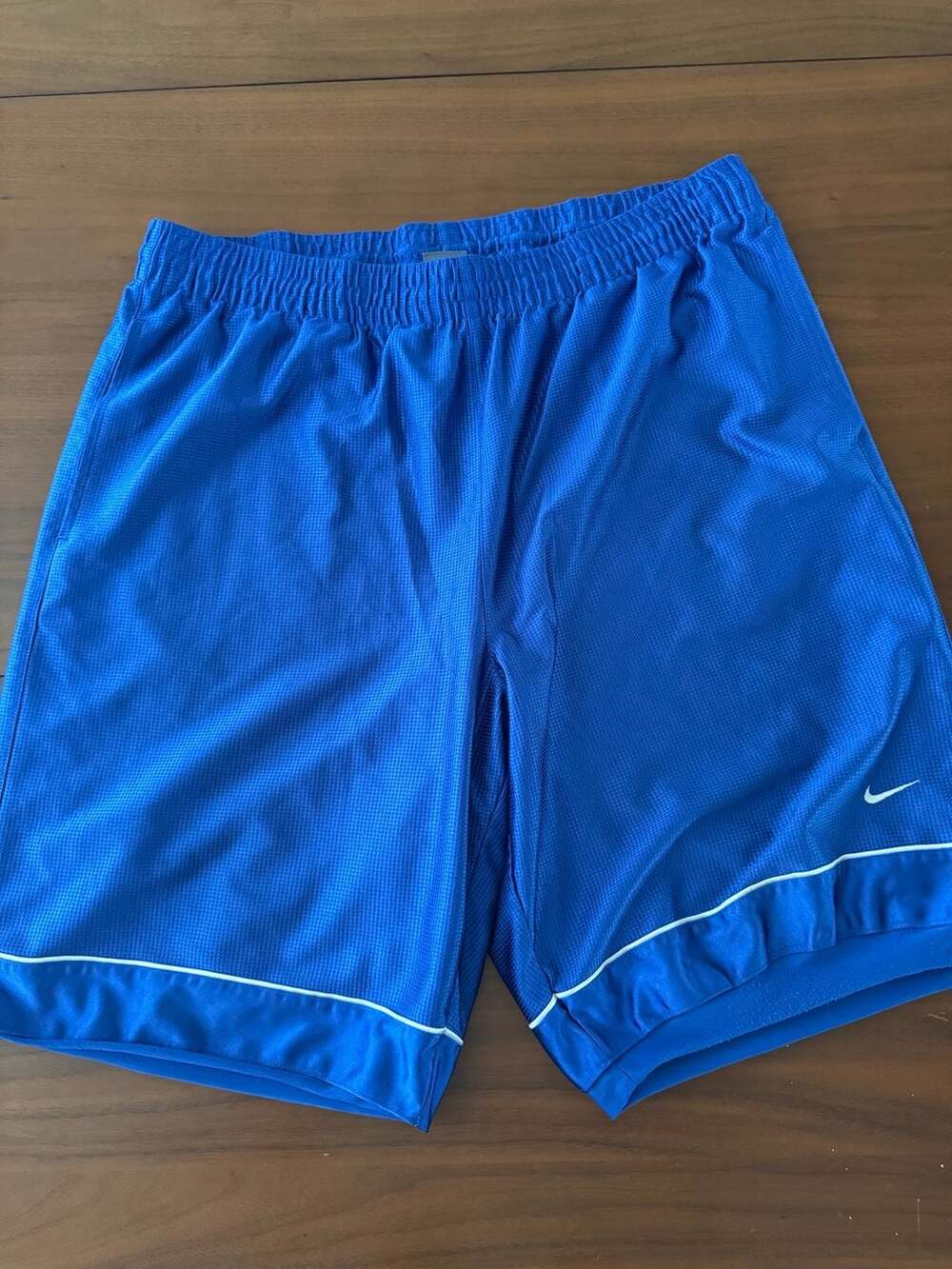 Nike Men's Blue Athletic Mesh Basketball Shorts Size XL